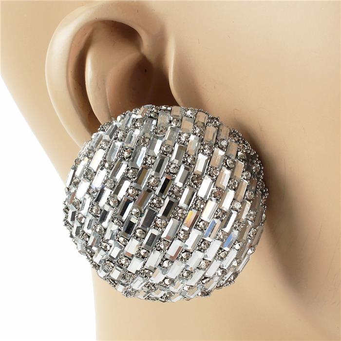 Disco ball clip on on sale earrings